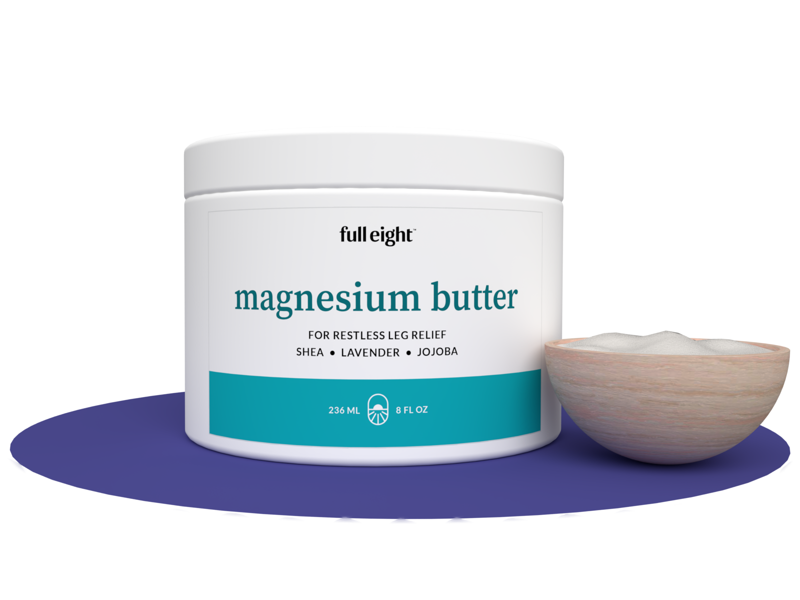 Magnesium Butter Natural Organic RLS Relief Shop Now FullEight